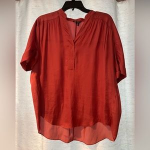 Silk blouse, oversized